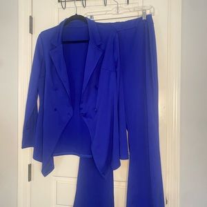 Royal Blue Jacket and Pant Set